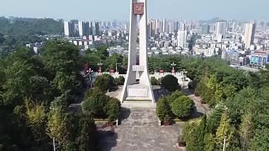 郴州湘南红湘南起义纪念碑多角度实拍视频视频的预览图
